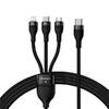 Кабель 3-в-1 Baseus Flash Series Ⅱ One-for-three Fast Charging Cable Type-C to M+L+C 100W