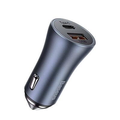 Автомобильное зарядное Baseus Golden Contactor Pro Dual Fast Charger Car Charger U+C 40W