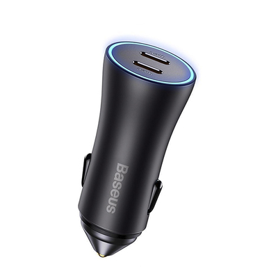 Автомобильное зарядное устройство Baseus Golden Contactor Pro Dual Fast Charger Car Charger C+C 40W