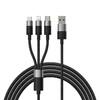 Кабель Baseus StarSpeed 1-for-3 Fast Charging Data Cable USB to M+L+C 3.5A