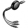 Кабель Baseus Little Octopus 3-in-1 adjustable cable USB For M+L+T 3A 1 M