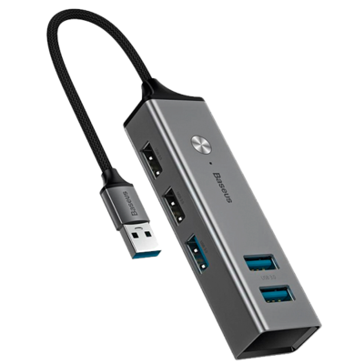 Адаптер Хаб Baseus Cube USB to 3 x USB 3.0+2 x USB 2.0