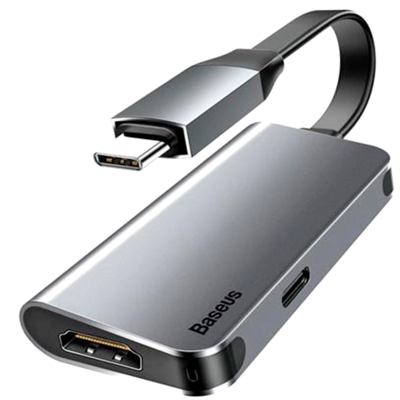 Переходник Baseus Little box USB-C/HDMI+USB-C CAHUB-E0G
