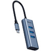 USB-концентратор Baseus Enjoyment Series USB-C to RJ45/3xUSB 3.0 CAHUB-M0G