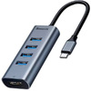 USB-концентратор Baseus Enjoyment Series USB-C to HDMI/4xUSB 3.0 CAHUB-N0G
