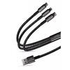 Кабель Baseus Tungsten Gold 3-in-1 Fast Charging USB to M+L+C 3.5A