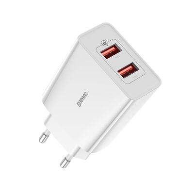 Сетевое зарядное Baseus Speed Mini QC Dual U Quick Charger 18W