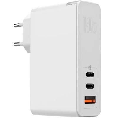 Сетевое зарядное Baseus GaN Mini Quick Charger C+C+A 120W