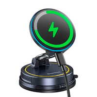 Автомобильный держатель с беспроводной зарядкой OS-Baseus PrimeTrip VC2 Flex Pro Magnetic Wireless Car Charger Mount Suction Cup Version