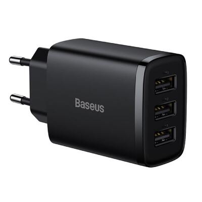Сетевое зарядное Baseus Compact Charger 3U 17W