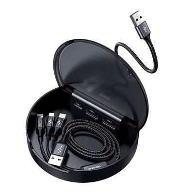 Кабель Baseus Car Sharing Charging Station (Type-C+Dual USB)