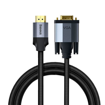 Кабель Baseus Enjoyment Series HD Male To VGA Male Dark gray