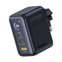 Сетевое зарядное OS-Baseus PicoGo AE21 Digital Display Fast Charger 2C+U 100W