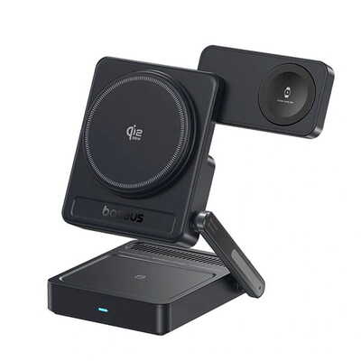 Беспроводное зарядное OS-Baseus PicoGo AF21 Portable 3-in-1 Qi2.2 Wireless Charger 35W