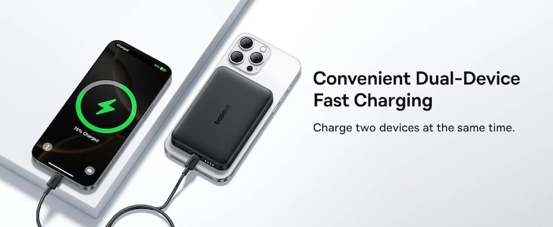 для зарядки двух устройств