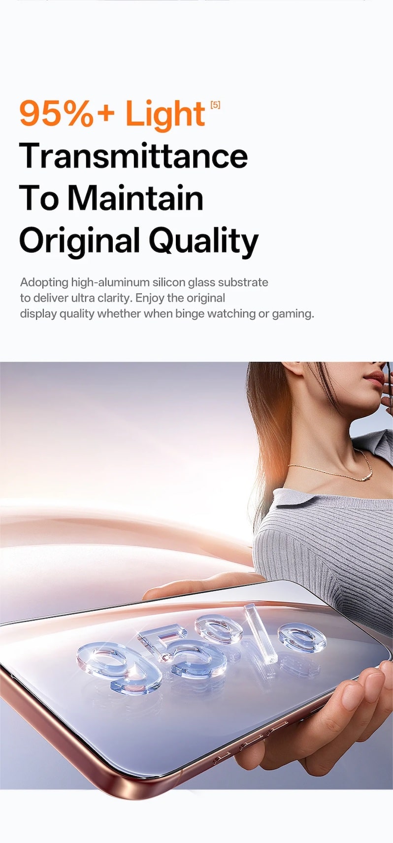 95%+ Светопропускание