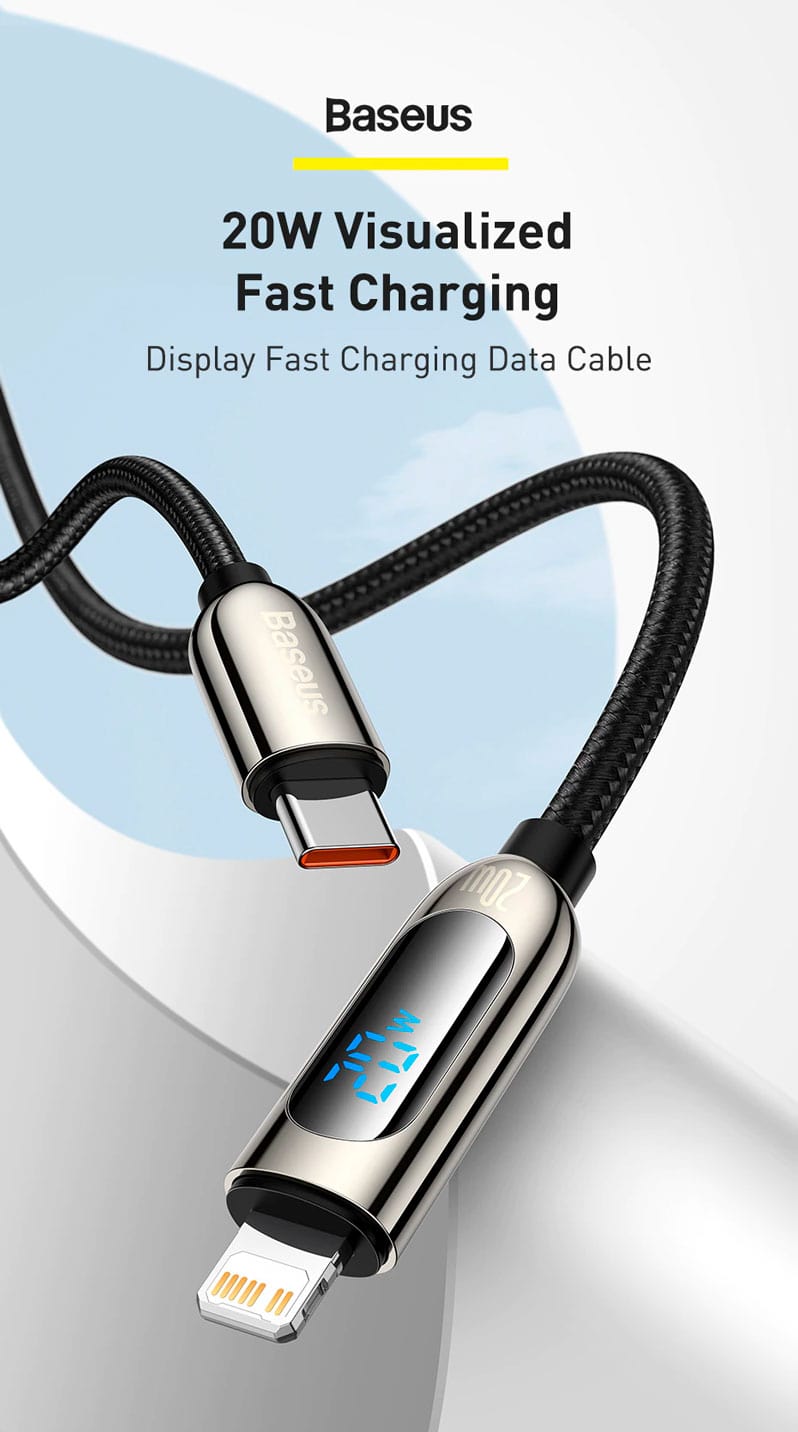 Кабель Baseus Display Fast Charging Type-C to IPhone 20W