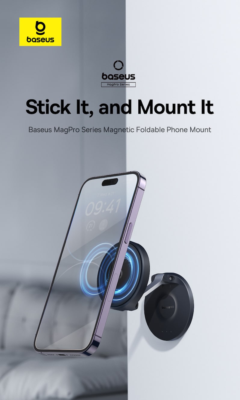 Магнитный держатель Baseus MagPro Magnetic Foldable Phone Mount купить в  Минске