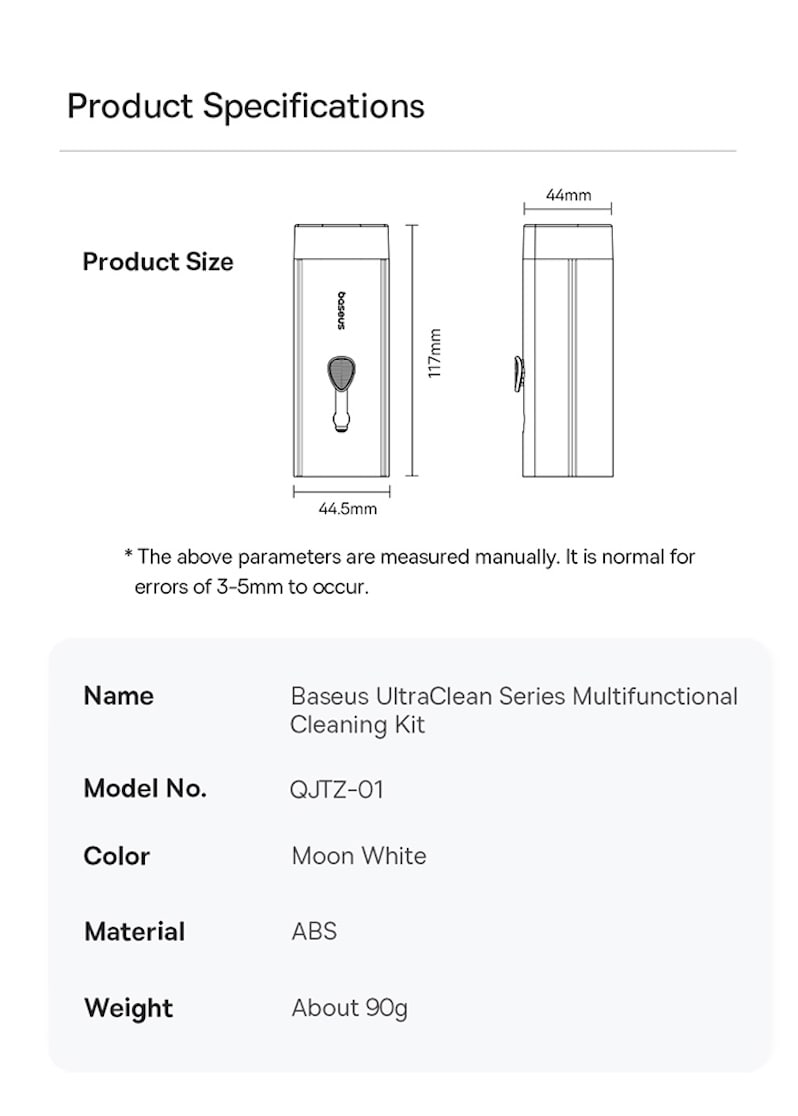 product dimensions