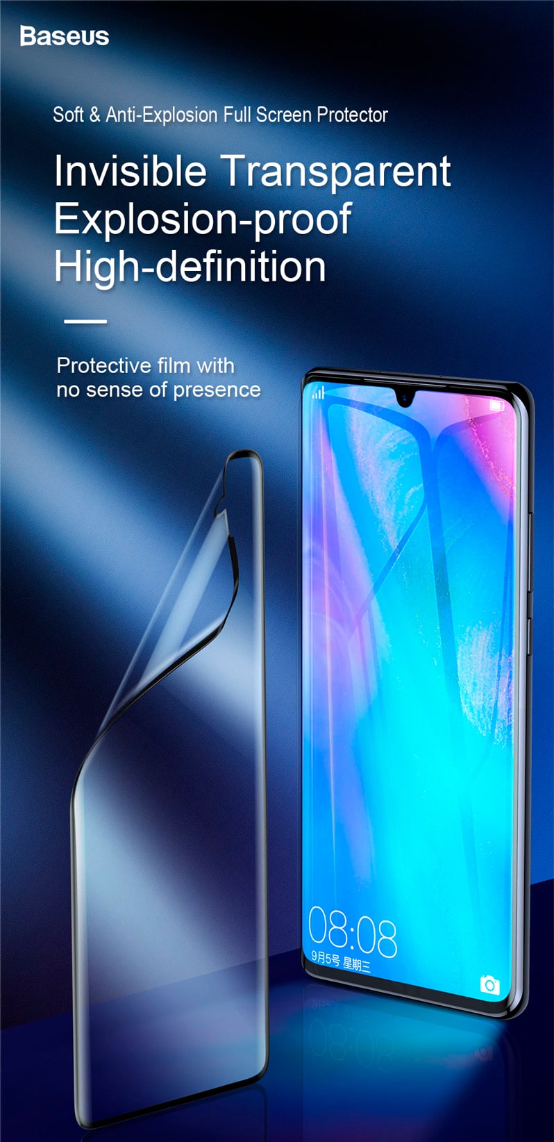 Защитное стекло Baseus full-screen For P30 Pro купить в Минске